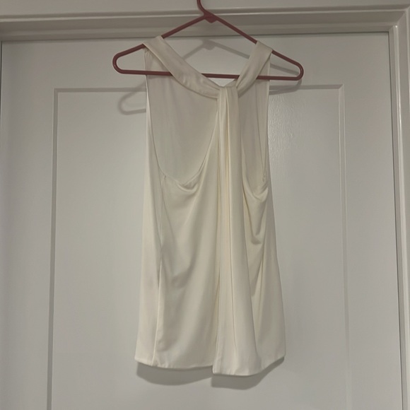 White Massimo Dutti open back shirt M - Picture 2 of 4